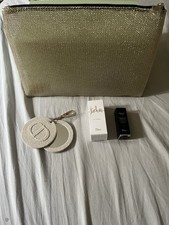 Trousse Maquillage En Maille Dorée