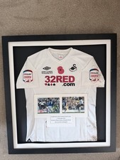 Marvin Emnes Match Worn Swansea City Shirt Vs Cardiff.