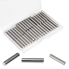 Juvielich 50Pcs M5 x 25mm Dowel Pin Approx 3/16" x 1" x 25mm, Silver