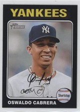 2024 Heritage Black Border /50 Oswaldo Cabrera (White Above Card Number) 2t2