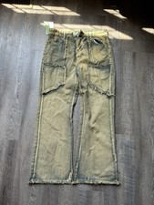 NWT Baggy Skater Green Pants Grunge Emo 90s Style