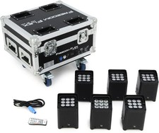 Chauvet DJ Freedom Flex H9 IP X6 Wash Lights with Rolling Case