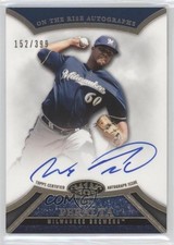 2013 Topps Tier One On the Rise Auto 152/399 Wily Peralta #ORA-WP2 Auto 4b4