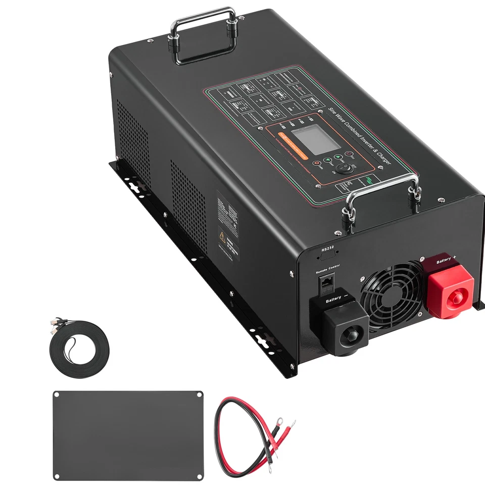 UIMOSO 6000W Pure Sine Wave Inverter Charger DC 48V to AC 120V Power Inverter