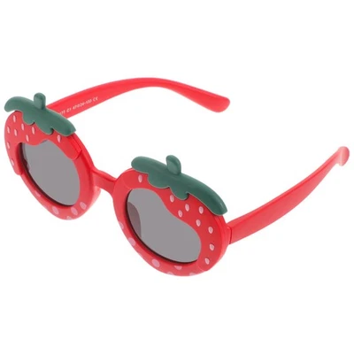 Toddler Strawberry Sunglasses: Trendy Fruit Eyeglasses For Tropical Party - - Image 1 of 4