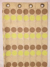 Pair of Next Curtains Spotty Green Neutral Fully Lined 52" Wide x 52" Drop