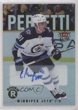 2021 Upper Deck Fleer Ultra Rookies Silver Rainbow Foil Cole Perfetti Auto 0j3f