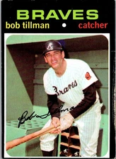 1971 Topps #244 Bob Tillman Baseball Card 8ii