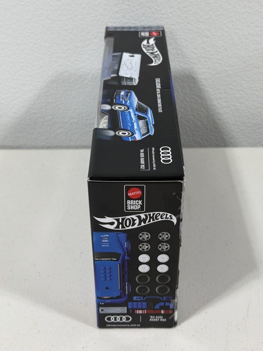 MEGA Hot Wheels Audi Avant RS2 – Coffret Construction 354 Pièces + Voiture Métal 1/24, Dès 18 Ans