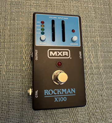 MXR Rockman X100 Pedal w/all box candy + free MXR cable! Excellent condition