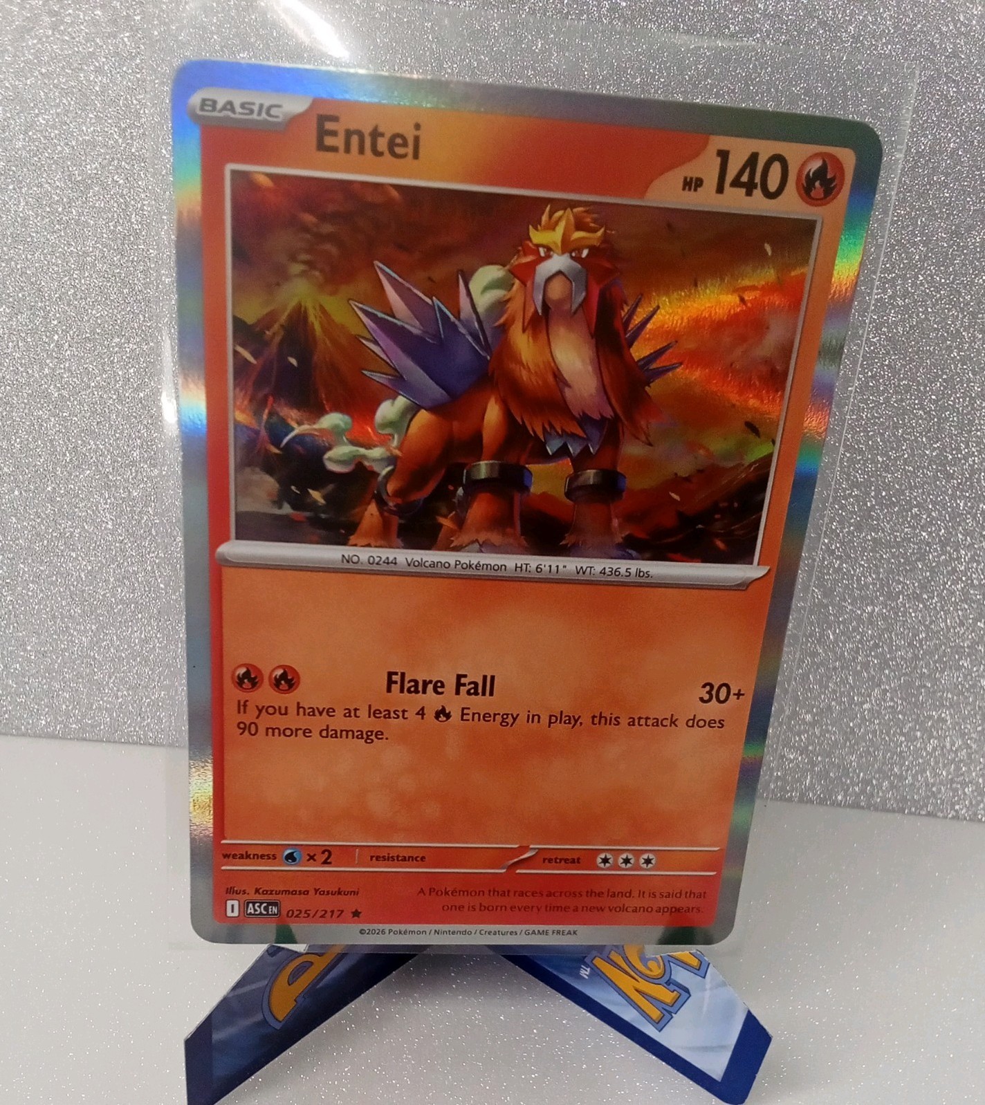 Entei 025/217 R ME: Ascended Heroes Pokemon Holo NM