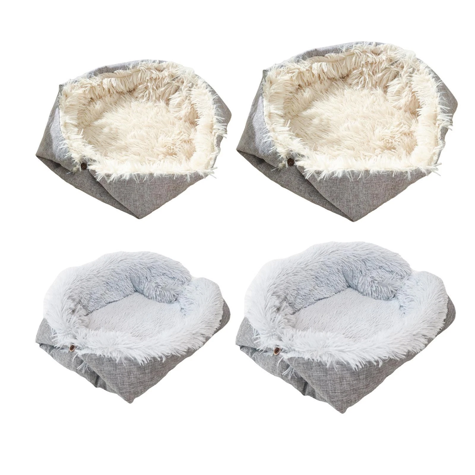 Dog Cat Bed Warm Nest, Cozy Thicken Cushion for Indoor Cats, Portable Sleeping