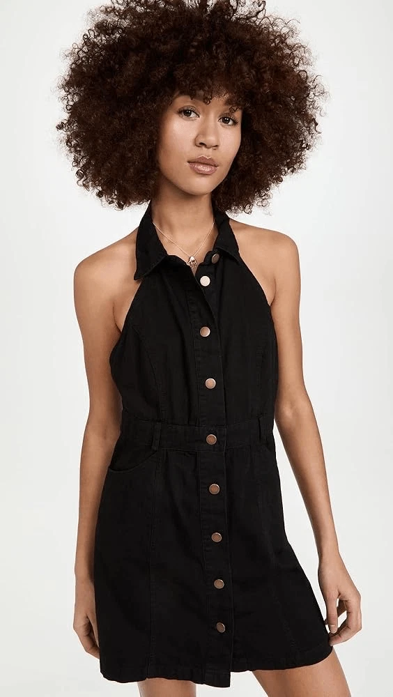 knee length dresses for ladies Free People Overall Smock Mini Dress – Josie's Boutique