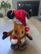 Dan Dee TM Christmas Reindeer Plush Toy Musical/Dance Collectible Vintage Works