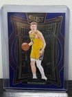 Front of 2024-25 Panini Select - Concourse Dalton Knecht #91 Blue Prizm (RC)
