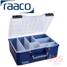 Raaco 147248 147mm deep 10 divider carrylite organiser service case box
