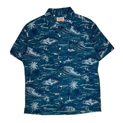 Jachs Hawaiihemd - Large Blau Baumwolle