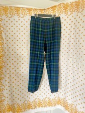 Vintage Pendleton Wool Pants   Authentic Smith Tartan   1970s 1980s   Size 14