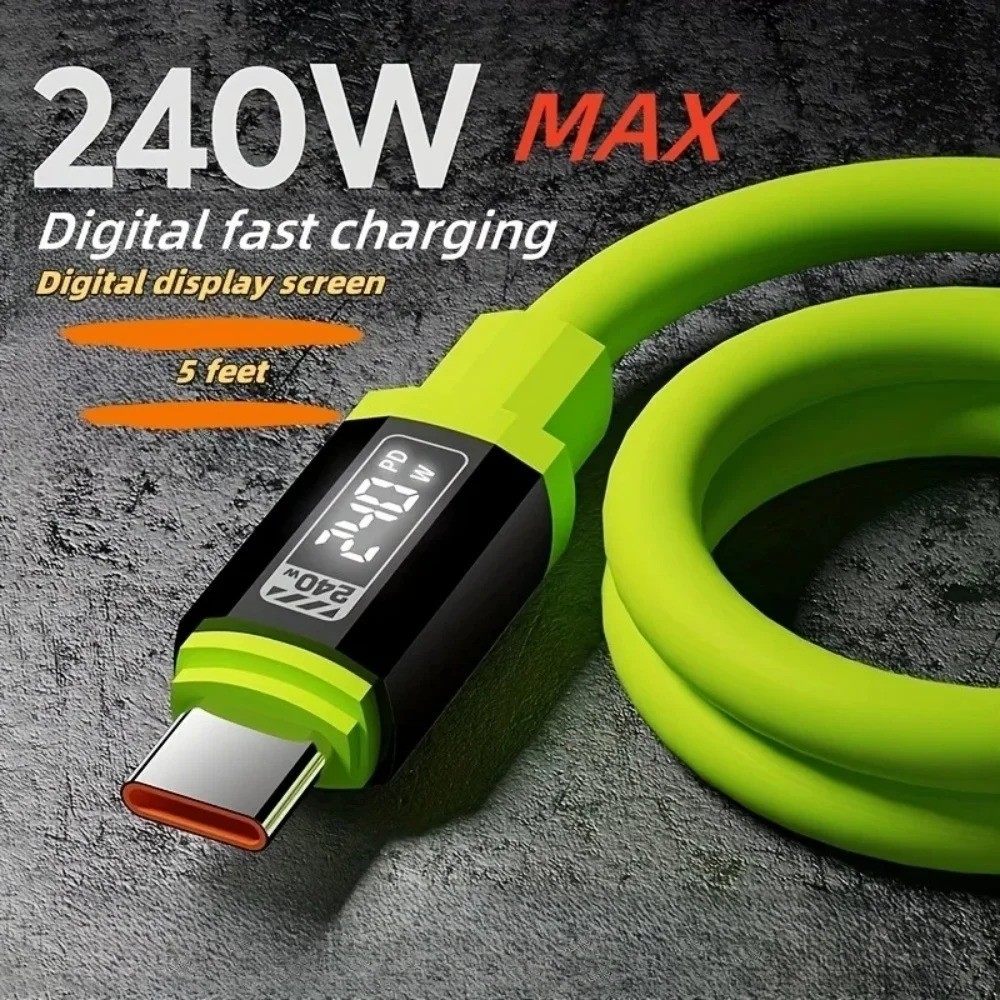 C - C 240W USB Type C Cable PD Fast Charging Phone Charger Data Cord