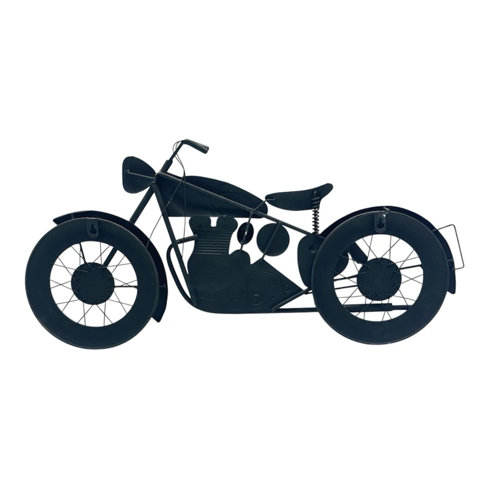 Vintage Motorcycle Metal Wall Art Decor - Image 2 of 3