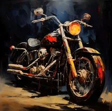 Motorcycle Abstract Picture Home Decor Wall Art Canvas Poster Prints Painting 05
