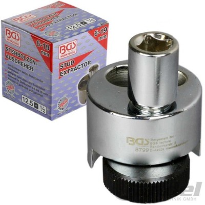 BGS STEH-BOLZEN-AUSDREHER NUSS 1/2'' ZOLL KNARRE-EINSATZ-Ø 6-19mm