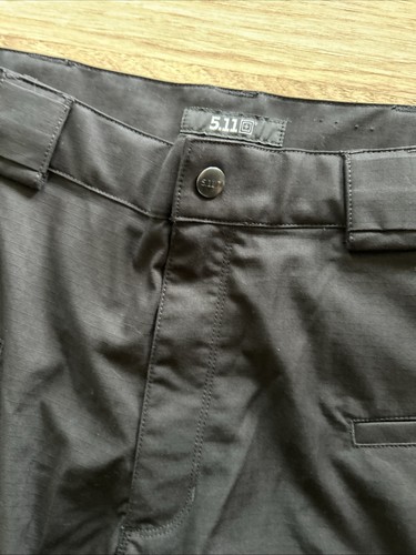 NUEVO 5.11 Pantalones de Carga Tácticos Para Hombre 36 X 32 Relajados Negros Doble Rodilla Trabajo - Imagen 4 de 13