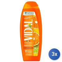 3X Vidal Duschgel 250 Ml Vitamin C Made In Italy Weiß