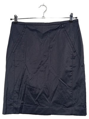 Comma Damen Bleistiftrock Gr. 38 Grau Business Büro Pencil Skirt
