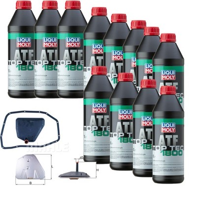 12 L LIQUI MOLY Top Tec ATF 1800 MAHLE Getriebeölfilter für Audi A4 Avant 3.0
