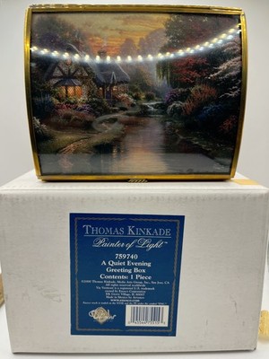 Thomas Kinkade-A Quiet Evening Greeting Box' -  Painter of Light 5x4.25''  759740