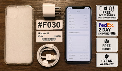 Apple iPhone 11 256GB White (Unlocked) - Read Seller Notes
