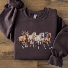 Horses Retro Wild Sweatshirt