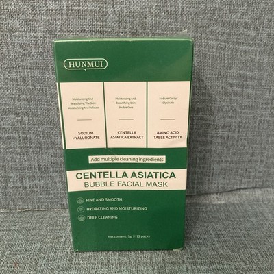VENROCK Centella Asiatica Bubble Facial Mask 12 Sheets Deep Cleaning Moisture