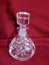 Vintage Waterford 3.75" Crystal Perfume Bottle w/ Stopper