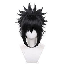 Gfhureb Uchiha Sasuke Parrucca Cosplay Resistente al Calore con Rete Nera