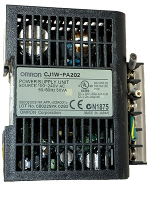 Omron CJ1W-PA202 power supply module 240Vac 50VA $18.00 + FREE SHIPPING