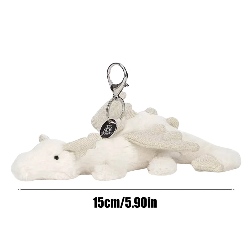 Bolso Dragón Púrpura Dije Jalea Gato Llavero Juguete de Peluche Suave Nuevo con Etiquetas Llavero de Dibujos Animados Foto 4 de 4