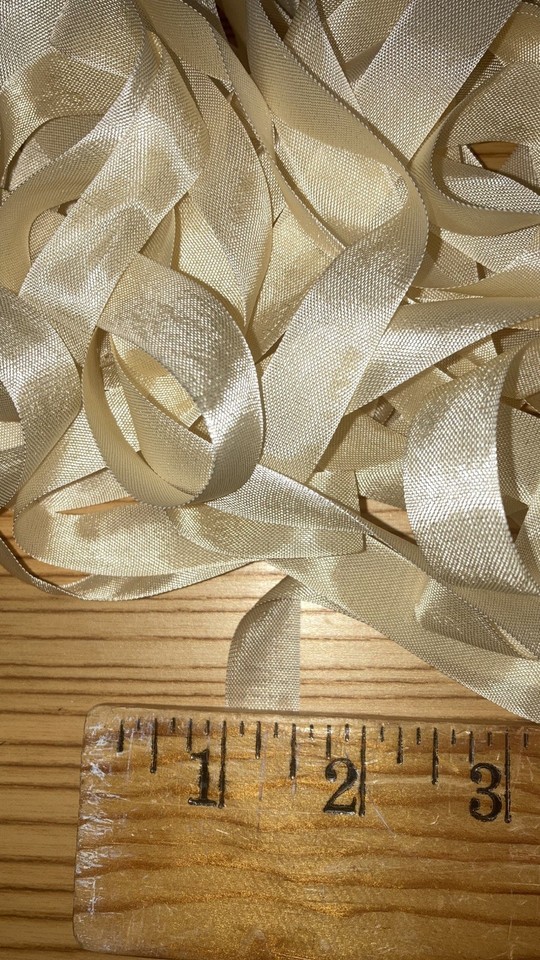 Lamp Bind 200 Inches Ivory Ecru Rayon Seam Binding 5 Yards 20