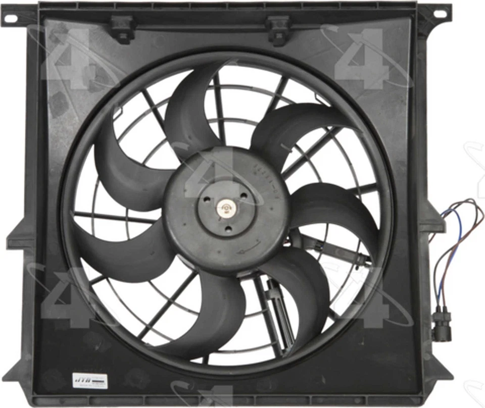 空调冷凝器风扇组件适合 1996 - 1999 年宝马 318ti 318i,Z3 318is 四季 — 第 2/2 张图片
