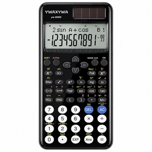 YWAXYWA Calculatrice scientifique 240 Fonctions 2-Line LCD Couverture de diapositives rigides noir
