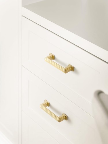 Paquete de 5 tiradores de cajón de cocina de 6,3 pulgadas 160 mm de oro cepillado - Imagen 5 de 7