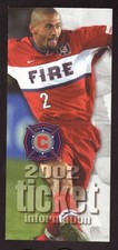 Chicago Fire C J Brown 2002 Ticket Brochure MLS