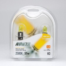 Nokya 2500k Yellow H3 Nok7615 55w Two Bulbs Head Light Low Beam Replacement Lamp Nokya 2500k Yellow H3 Nok7615 55w Two Bulbs Head Light Low Beam Replacement Lamp