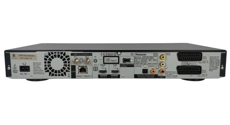 Panasonic DMR-BST800 3D Blu-ray/DVD Recorder | Full HD | 500GB HDD-Sat-Receiver - Bild 3 von 3