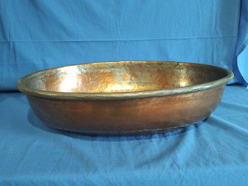 Large And Antique Hand Beaten Tinned Copper Casserole 19th Century - Picture 3 of 24