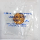 Lincoln Wheat Cent 1955 S UNC in Original Littleton Package