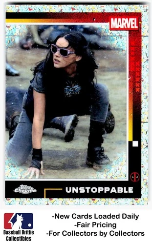 2025 Topps Chrome Marvel Deadpool #81 Unstoppable X-23 Mini-Diamonds Refractor