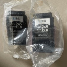 LxTek 245XL Black Ink Cartridges Compatible with Canon Printers 2 Pack