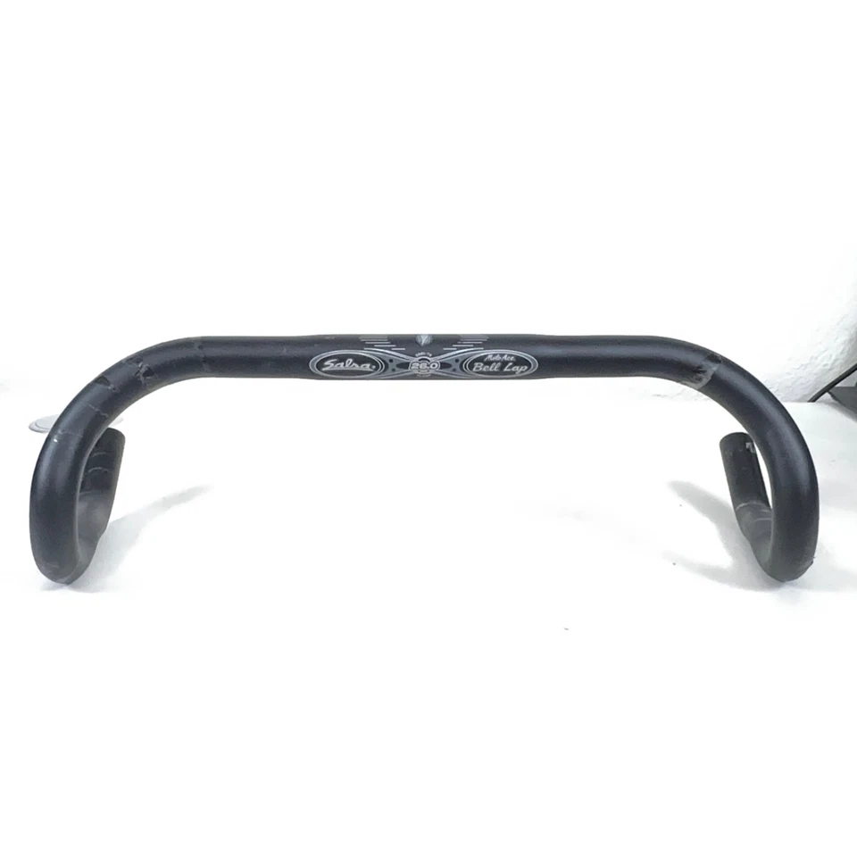 Manillar de bicicleta de aleación vintage negro Salsa Moto Ace Bell Lap Drop Bars Ø26,0/400 mm Foto 3 de 4